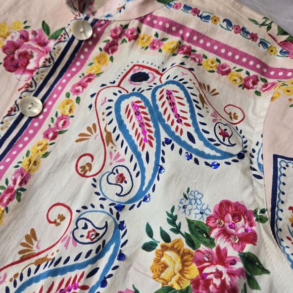 New Identity Vintage Floral long sleeves, anthropologie style Size Small - Picture 5 of 9